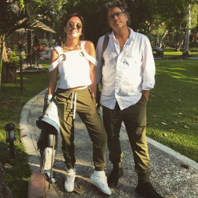 Regina Blandón and her boyfriend, Martin Altomaro.